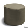 Round Shape Ottoman ABS Polyester Simple Pattern Traditional Type Assemble Stylish Endlessly Versatile Eco Friendly