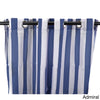 Admiral Gazebo Curtains Single Panel Striped Pattern Rugby Outside Indoor Pergola Drapes Porch Deck Cabana Patio