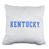 Kentucky Wildcats 16 Inch Decorative Throw Pillow Multi Color Sports Traditional Polyester One Single Reversible - Diamond Home USA
