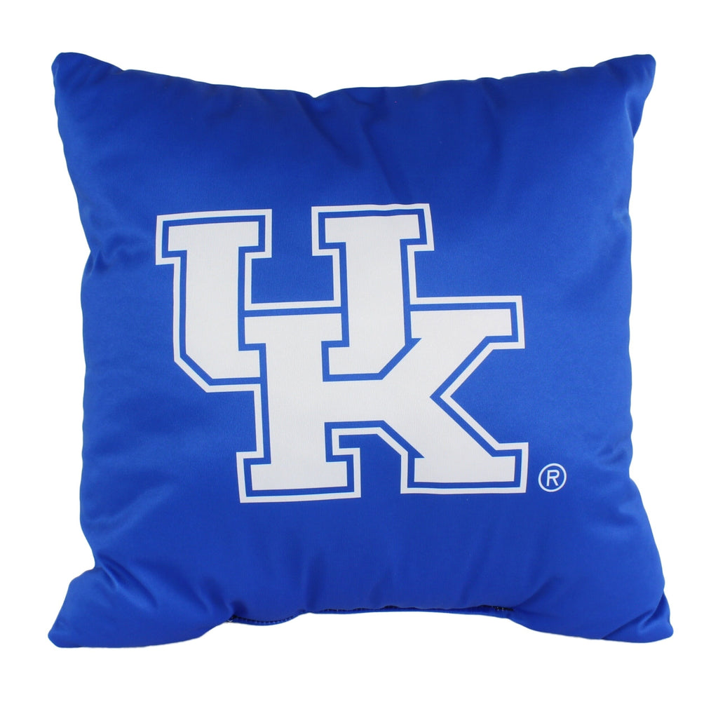 Kentucky Wildcats 16 Inch Decorative Throw Pillow Multi Color Sports Traditional Polyester One Single Reversible - Diamond Home USA