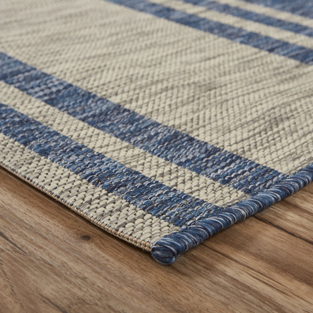 5x7 Grey Blue Nautical Boat Area Rug Rectangle Indoor/Outdoor Navy Shi –  Diamond Home