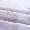 Floral Patchwork Quilt Spring Flowers Flourish Shabby Chic Sqaured Scalloped Edges Cotton