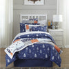 Boys Nautical Comforter Set Geometric Anchors Galore Teen Themed Kids Bedding Bedroom Fancy Casual Cotton