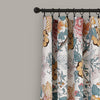 Botanical Window Curtain Set Carnation Flowers Leaves Printed Floral Country Cottage Panels Pair Room ening Window Treatment