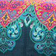 Girls Rainbow Bohemian Quilt Set Boho Chic Floral Bedding Hippie Medallion Flower Motif Aztec Southwest Indian Themed Pattern