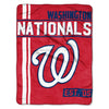 46" X 60" MLB Nationals Throw Blanket Baseball Themed Bedding Sports Patterned Team Logo Fan Merchandise Athletic Team Spirit Fan Ballpark Micro - Diamond Home USA