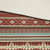 Southwest Coverlet Set Native American Southwestern Bedding Horizontal Tribal Stripes Geometric Motifs Lodge Indian