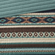Southwest Coverlet Set Native American Southwestern Bedding Horizontal Tribal Stripes Geometric Motifs Lodge Indian Themed Pattern Aztec Western