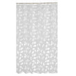 Just Leaves P E V A Shower Curtain White Floral Bohemian Eclectic Casual Peva - Diamond Home USA