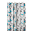Vertex P E V A Shower Curtain Blue Geometric Peva - Diamond Home USA