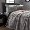 Mink Faux Fur Geometric Pattern Comforter Set Modern Textured Design Super Soft Comfy Warmth Sherpa Bedding High