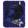 NFL Ravens Throw Blanket 46 X 60 Inches Football Themed Bedding Sports Patterned Team Logo Fan Merchandise Athletic Team Spirit Fan Purple Black - Diamond Home USA