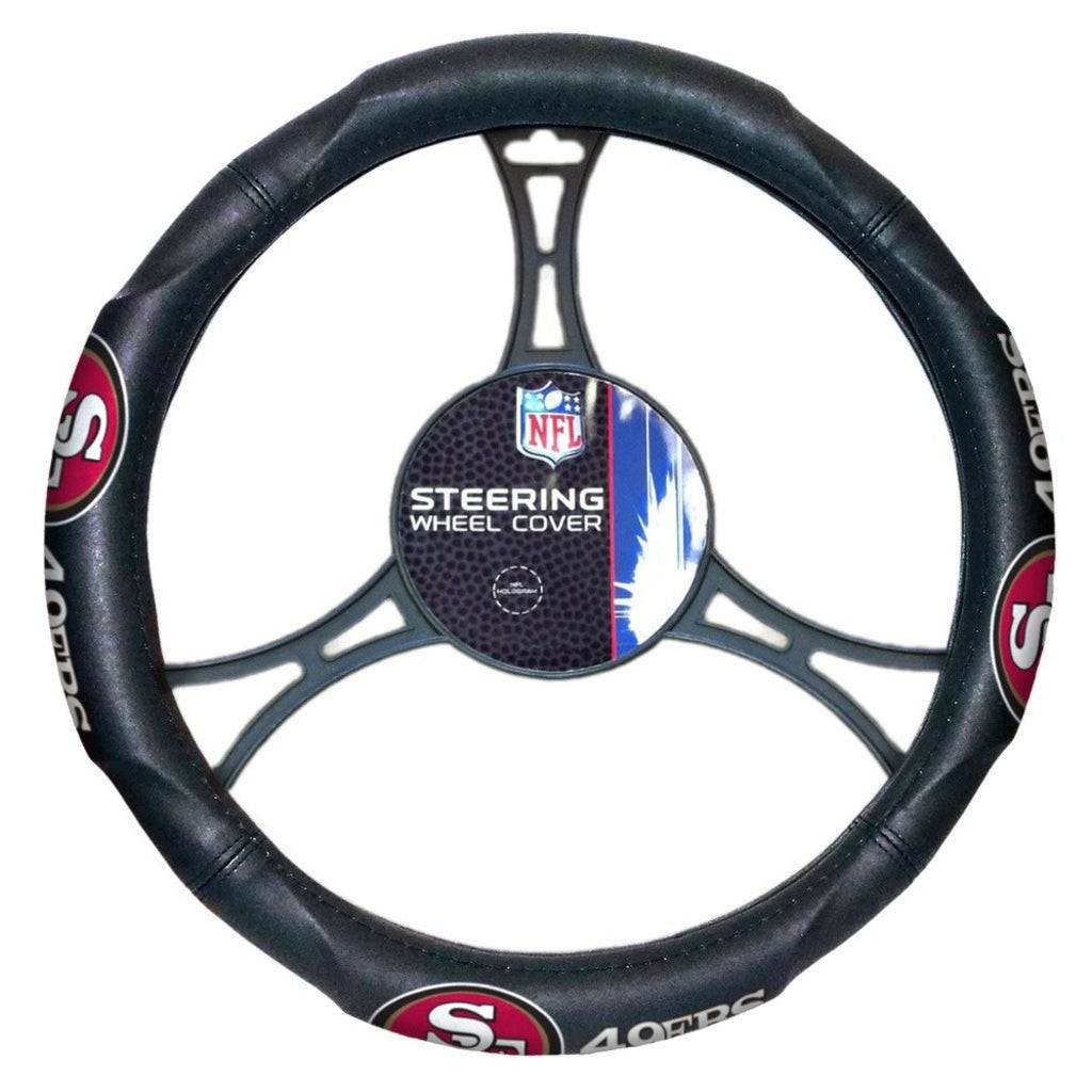 Steering Wheel Cover San Fransisco 49ers NFL Football Red Gold 