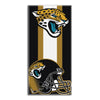 NFL Jaguar Zone Read Beach Towel 30 X 60 Inches Football Themed Towel Sports Patterned Team Logo Fan Merchandise Athletic Team Spirit Teal Gold Silver - Diamond Home USA