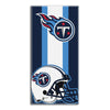 NFL Titans Zone Read Beach Towel 30 X 60 Inches Football Themed Towel Sports Patterned Team Logo Fan Merchandise Athletic Team Spirit Navy Blue White - Diamond Home USA