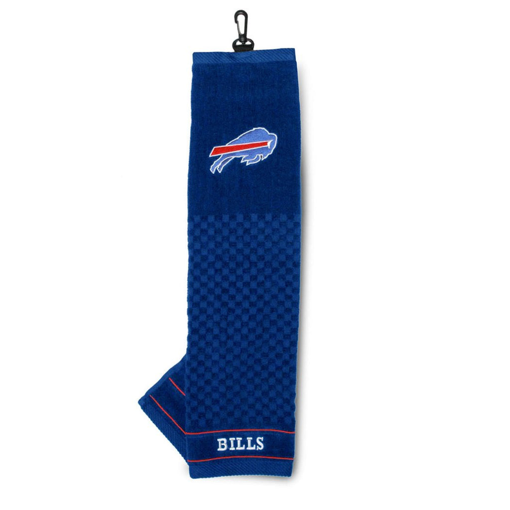 NFL Bills Embroidered Golf Towel 16 X 22 Inches Football Themed Towel Sports Patterned Team Logo Fan Merchandise Athletic Team Spirit Fan White Royal - Diamond Home USA