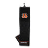 NFL Bengals Embroidered Golf Towel 16 X 22 Inches Football Themed Towel Sports Patterned Team Logo Fan Merchandise Athletic Team Spirit Fan Black - Diamond Home USA