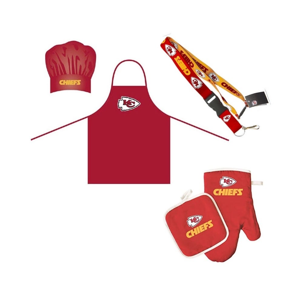 NFL Kansas City Chiefs Oven Mitt & Pot Holder Set