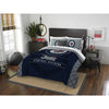 Hockey League Jets Comforter Full Queen Set Sports Patterned Bedding Team Logo Fan Merchandise Athletic Team Spirit Blue Silver Red White Polyester - Diamond Home USA