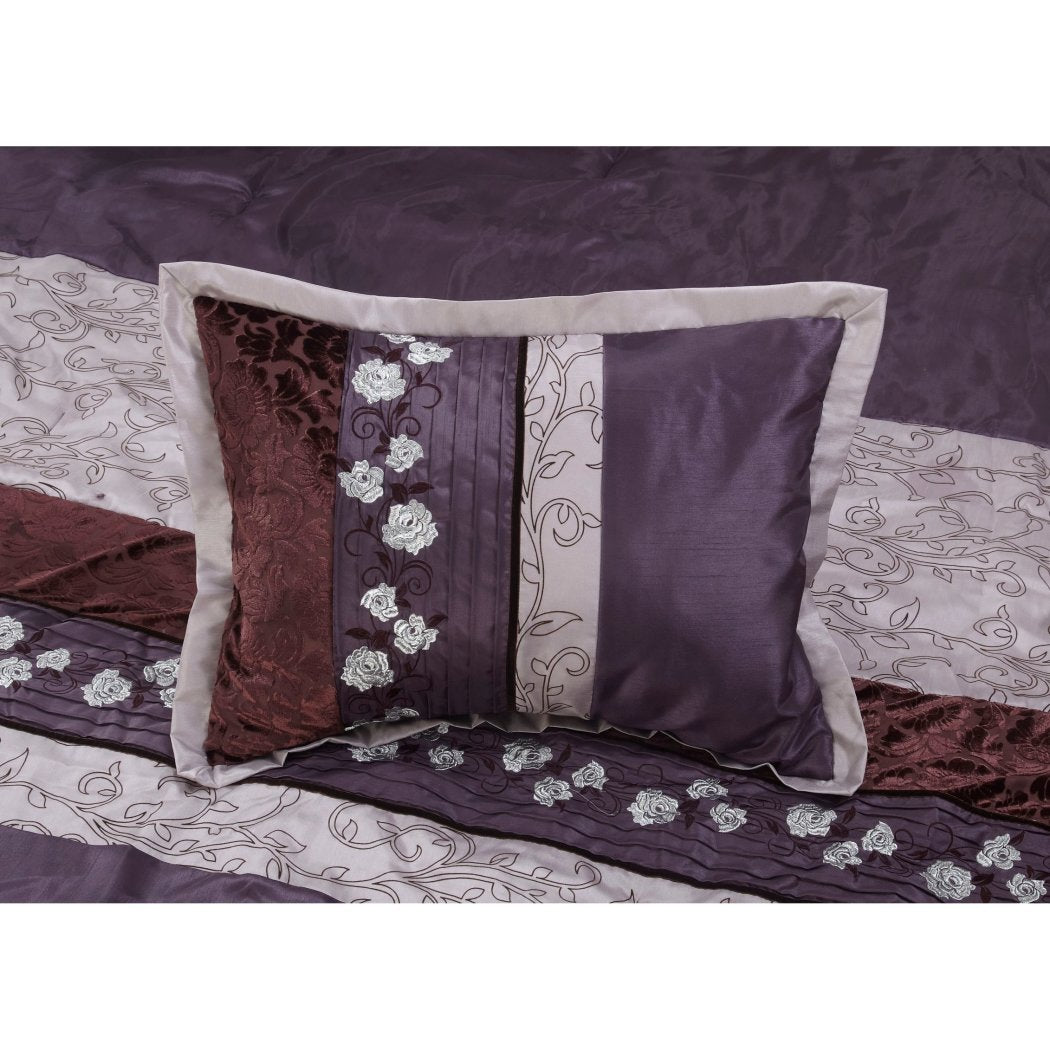 Luxurious Comforter Set Stylish High Class Bedding Floral Jacquard Pattern Cotton Polyester Contemporary Fancy