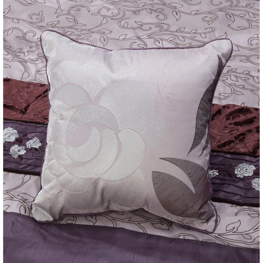 Luxurious Comforter Set Stylish High Class Bedding Floral Jacquard Pattern Cotton Polyester Contemporary Fancy