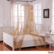 Girls Hanging Bed Canopy Ceiling Bed Frame Draperies Bedroom Mosquito Netting Floor Net Wooden Round Hoop Canopies See Through Modern