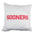 Oklahoma Sooners 16 Inch Decorative Throw Pillow Multi Color Sports Traditional Polyester One Single Reversible - Diamond Home USA