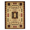 Southwestern Tribal Area Rug Rectangle Shaped Indoor Aztec Cabin Carpet Living Room Rustic Lodge Cottage Southern Ikat