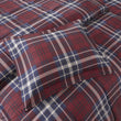 Plaid Comforter Set Patchwork Checkered Bedding Stylish Tartan Check Patch Work Lodge Cabin Themed Country Woven Pattern
