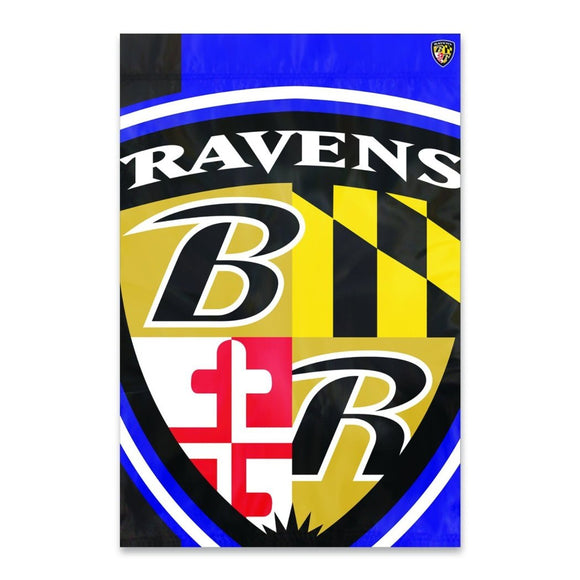 Nfl Ravens Flag 2x3 Feet Football Themed Team Color Logo Outdoor Hanging Banner Flag Gift FanFan Merchandise Athletic Spirit Black Gold Nylon - Diamond Home USA