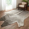 50x66ft Grey Ivory Gray Animal Hide Faux Rawhide Area Rug