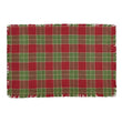 Brown Green Plaid Pattern Placemats Set Classic Gingham Checkered Place Mats Features Easy Care Natural Colors All Seasons Rectangle Shape Cotton Lace - Diamond Home USA