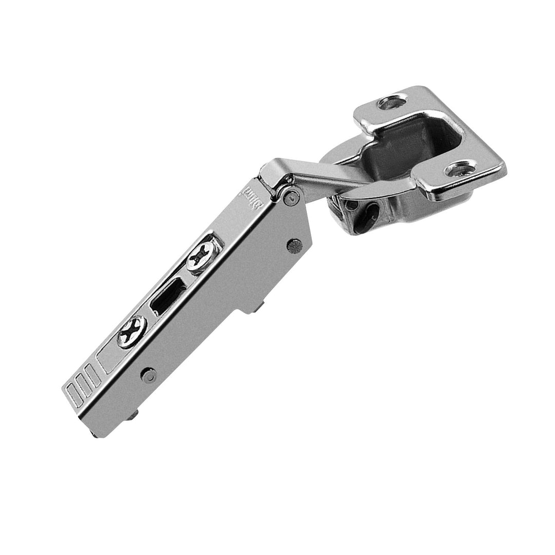 Rok Hardware 25 Pack 120 Degree Straight Arm Clip Top Overlay Screw-On Self Closing Close Cabinet Hinge Metal Steel Finish