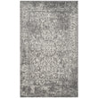3'x5'ft Grey Ivory Gray Oriental Distressed Area Rug Indoor Medallion Geometric Bedroom Dining Living Room Mat Rectangle Carpet Transitional - Diamond Home USA