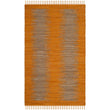 3x5ft Orange Brown Tangerine Flat Weave Area Rug Indoor Geometric Living Room Rectangle Carpet Large Flooring Wide Abstract Classic Tie dye Effects - Diamond Home USA