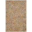 4' x 6' Swirl Design Color Wool Area Rug Contemporary Geometric Kids Tween Modern Basic Artistic Drawing Canvas Rectangle Indoor Outdoor Living Room - Diamond Home USA