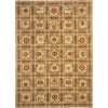 4' x 6' Handmade Assorted Floral Wool Crafted Area Rug Flower Tulip Daisy Sunflower Geometric Color Contemporary Square Durable Indoor Outdoor Living - Diamond Home USA