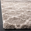 3'x5'ft Grey Ivory Moroccan Quatrefoil Shag Area Rug Indoor Trellis Living Room Flooring Rectangle Carpet Gray Geometric Plush Crafted From - Diamond Home USA