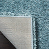 3' x 5' Ultra Soft Aqua Blue Shag Rug Comfy Thick Area Carpet Living Room Ultra Soft Extra Plush Cozy Luxurious Contemporary Indoor Polyproylene Jute - Diamond Home USA
