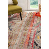 4' x 5'7 Orange Red Southwest Theme Area Rug Bedroom Living Room Color Blue White Bohemian Eclectic Vintage Southwestern Shabby Chic Abstract Pattern - Diamond Home USA
