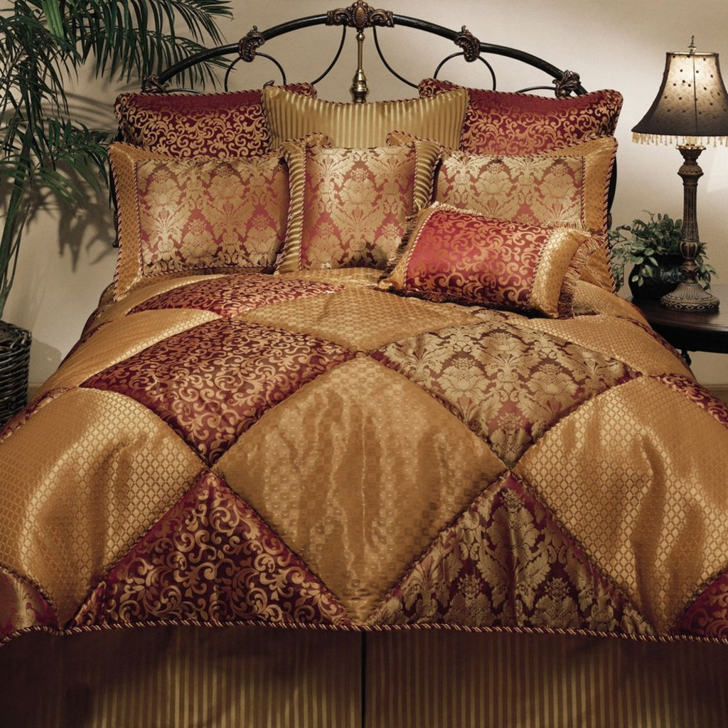 Comforter Set Outstanding Jacquard Geometric Pattern Modern Glorious Traditional Queen