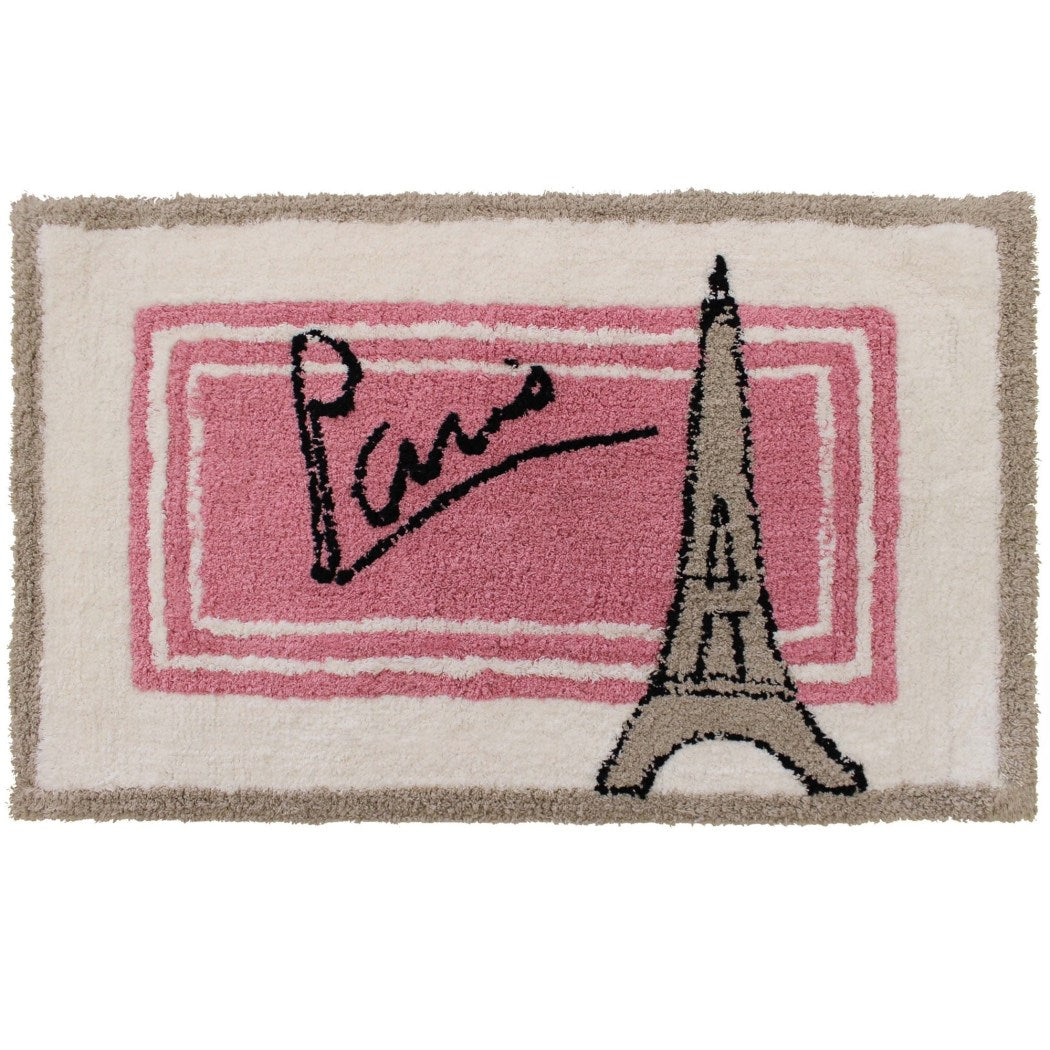 20 x 30 Pink White Tan Taupe Brown Black Paris Signature