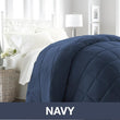 Baffle Box Stitched Down Alternative Comforter King Size Stylish Modern Luxurious Soft Cozy Lightweight Bedding Solid