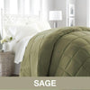 Baffle Box Stitched Down Alternative Comforter King Size Stylish Modern Luxurious Soft Cozy Lightweight Bedding Solid