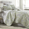 Classic Paisley Pattern Quilt King Set Girly Motif Floral Bedding Bohemian Textured Design Classic Bright Soft