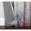 Floral Window Curtain Flowers Drape Nature Foliage Silhouette Room ening Noise Reducing Drapery Energy
