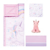 Sweet Unicorn 4 Piece Crib Bedding Set Multi Color Novelty Girls Baby Girl Microfiber - Diamond Home USA