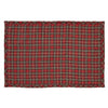 Red Green Classic Plaid Pattern Placemats Set Tartan Checkered Rectangle Shape Place Mats Traditional Country Features Machine Wash Easy Clean Cotton - Diamond Home USA