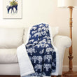 Elephant Parade Throw Blanket Kids Bedding Dotted Elephants Animal Zoo Themed Quilted Plain Weaved Sherpa