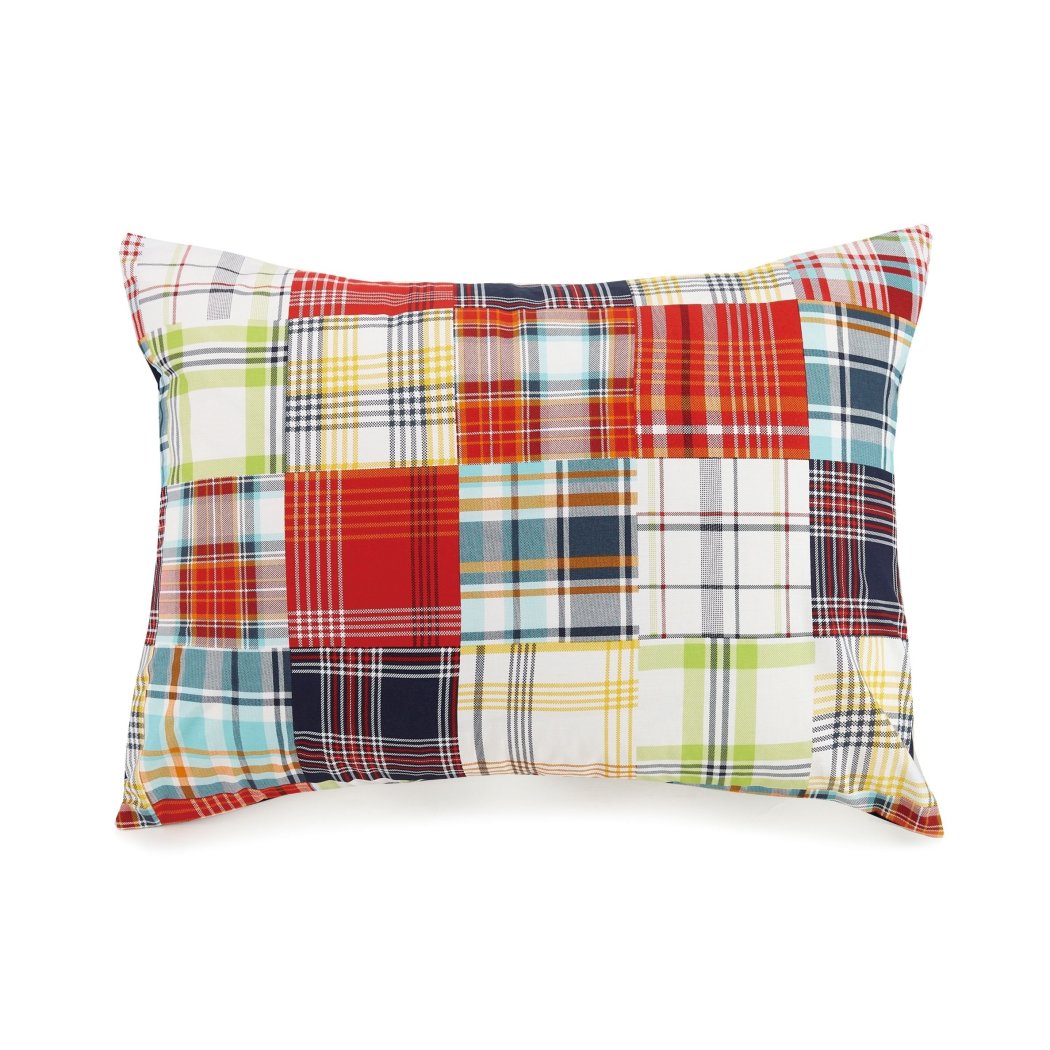 Madras Plaid Comforter Set Tartan Check Bedding Bold Warm Tones Checkered Checked Pattern Cotton